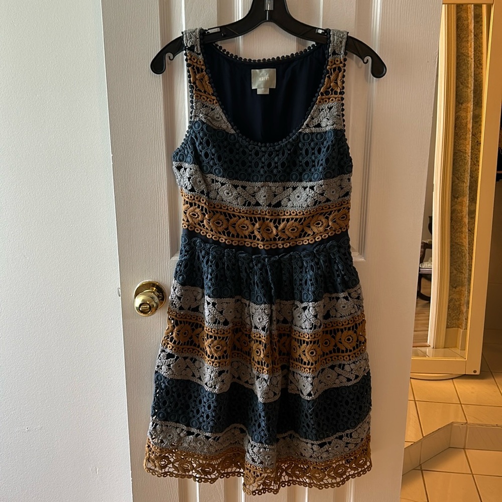 Maeve Fit and Flare Crochet Dress